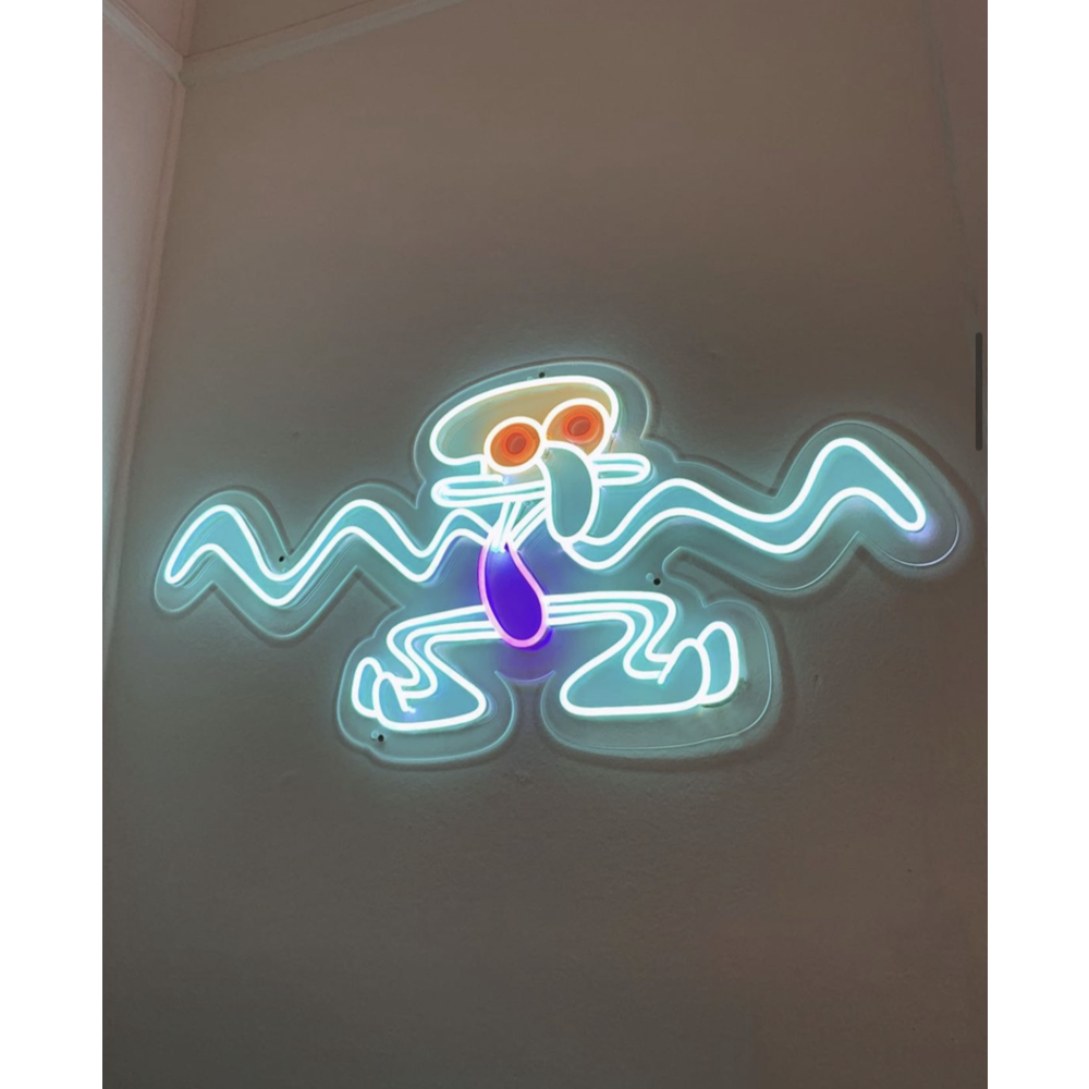 Squidward Neon Tabela NeuNeon