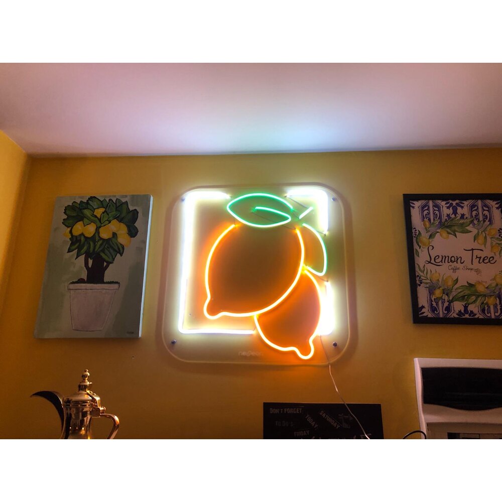 Limon Kişiye Özel Neon Işıklı Pleksi