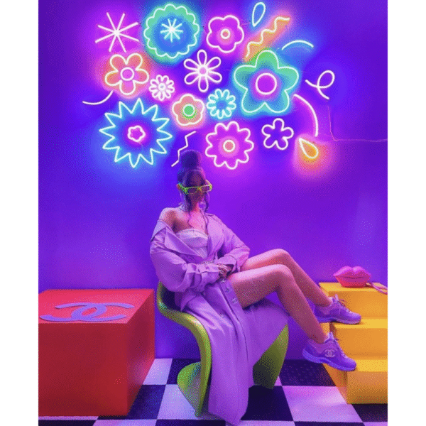 Çiçekler var ruhumda! Neon Tabela