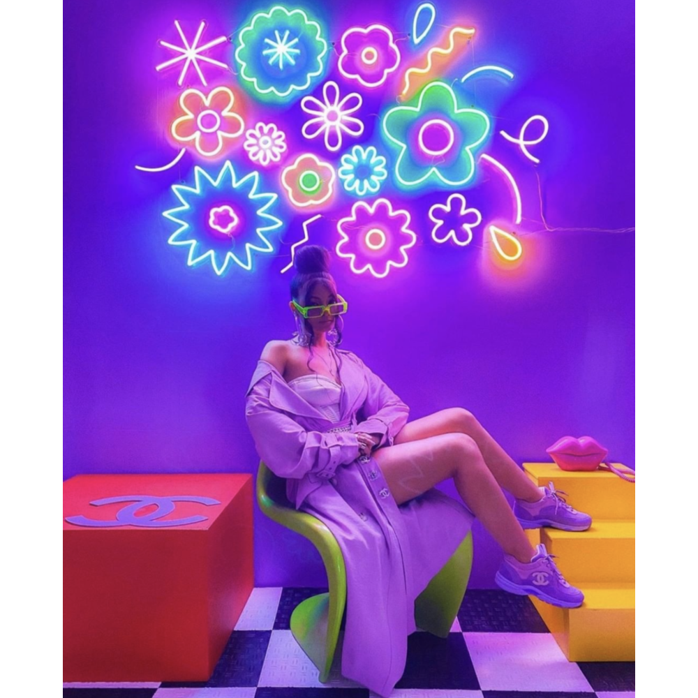 Çiçekler var ruhumda! Neon Tabela