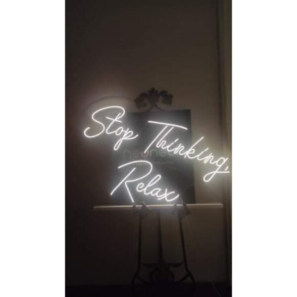 Stop Thinking Relax Neon tabela