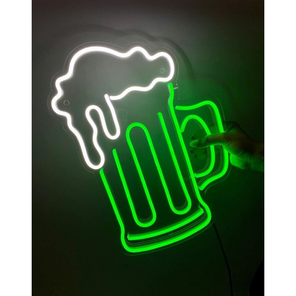 Schooner Neon Işıklı Şeffaf Pleksi