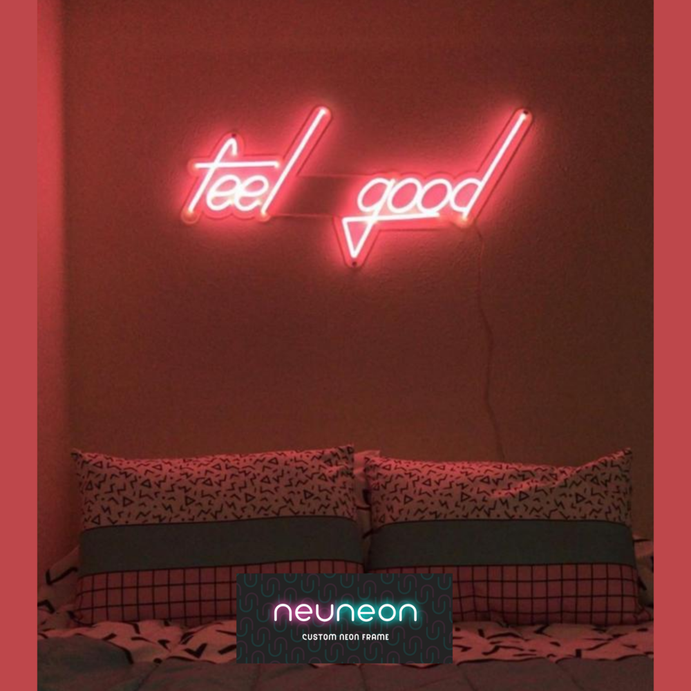 Feel Good Neon Işıklı Şeffaf Pleksi