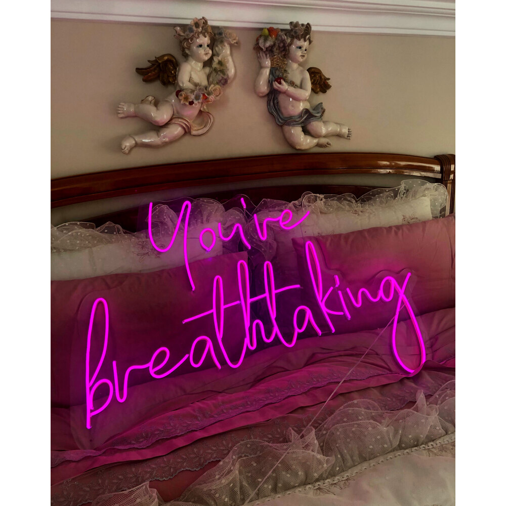 You’re Breathtaking Neon Işıklı Şeffaf Pleksi