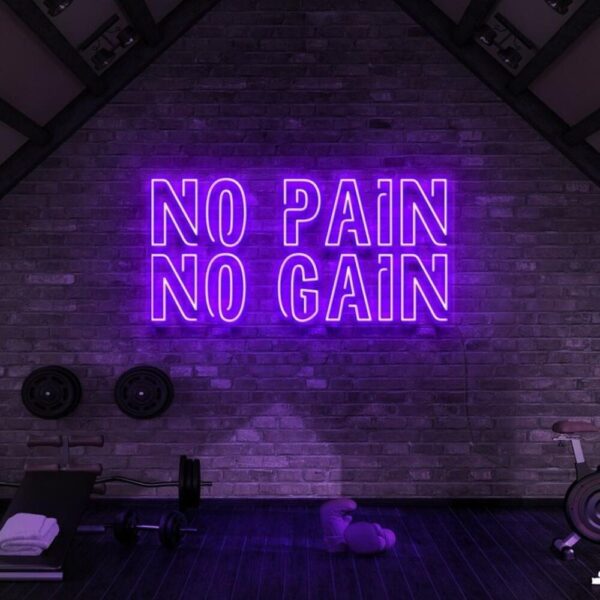 No Pain No Gain Neon Tabela