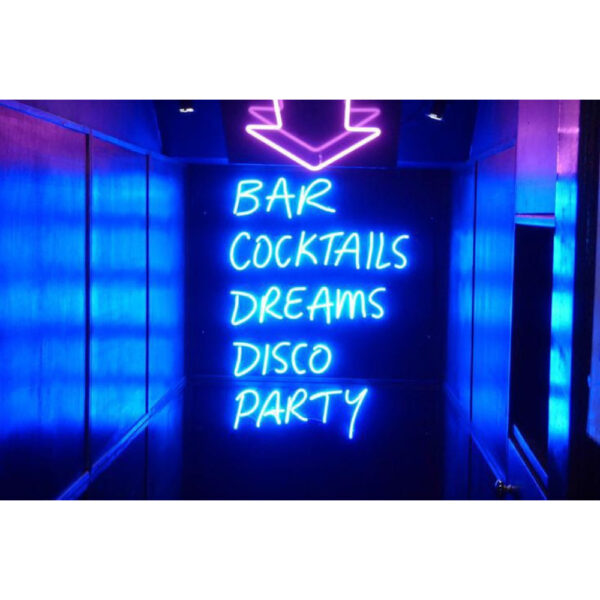 Bar&Cocktails&Dreams&Disco&Party Neon Sign