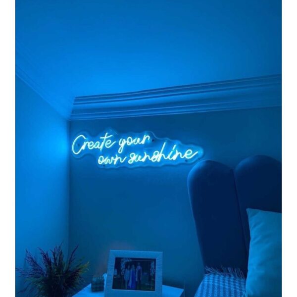 Create Your Own Sunshine Neon Işıklı Şeffaf Pleksi
