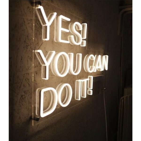 Yes You Can Do It Neon Tabela