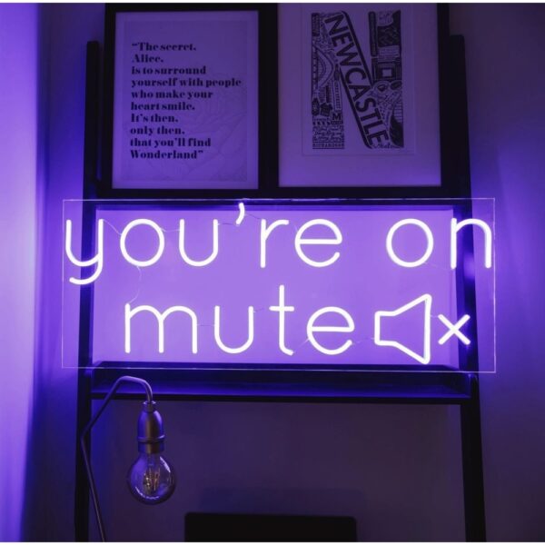 you're on mute neon
