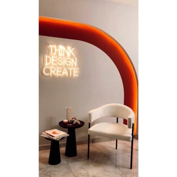 Think Desing Create Neon Işıklı Şeffaf Pleksi
