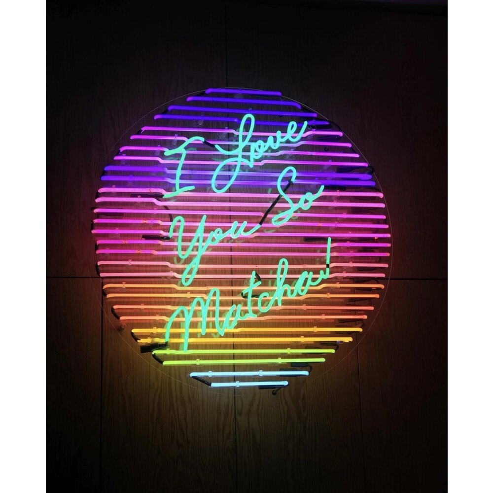 I love you so matcha! Renkli Neon Işıklı Pleksi