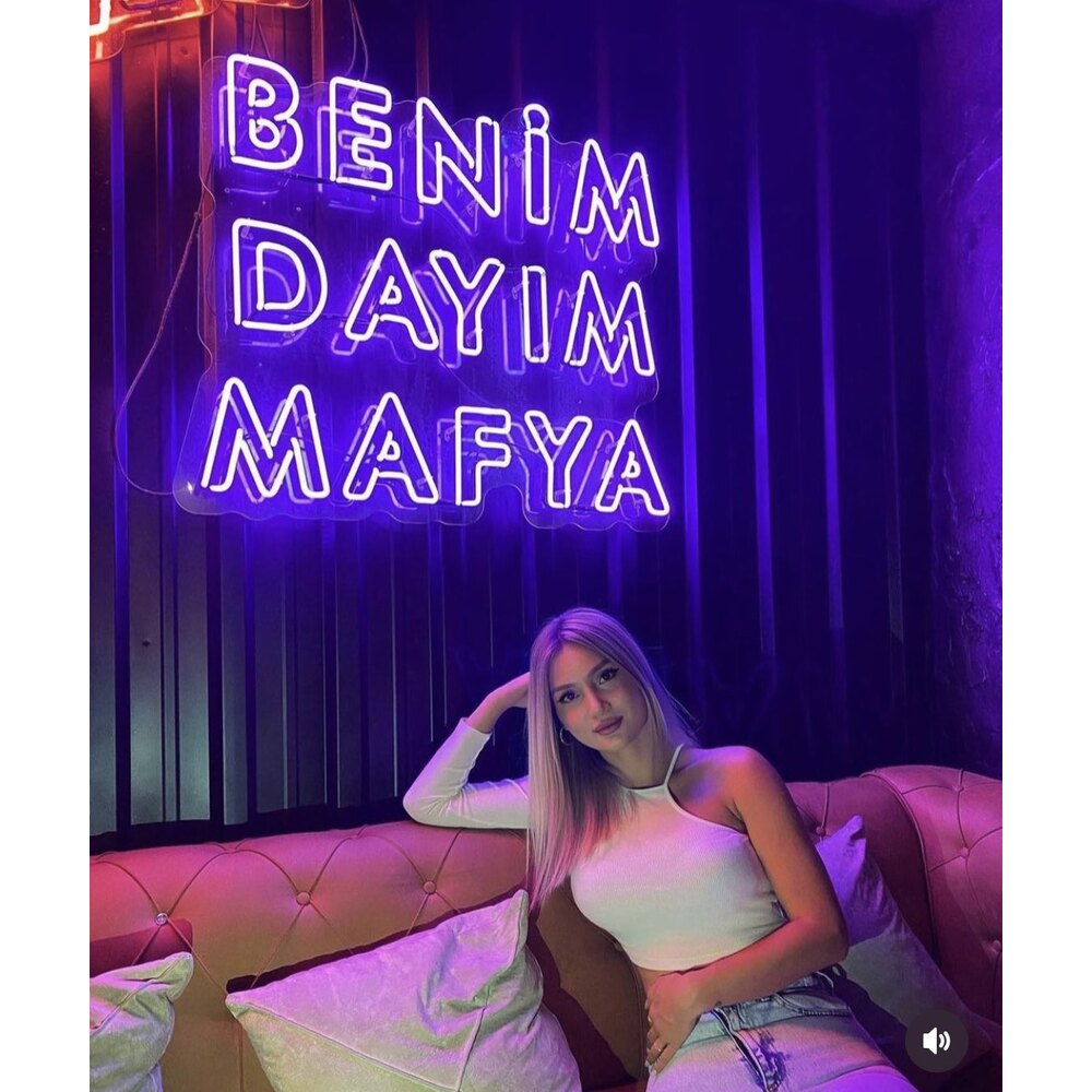 Benim dayım mafya Neon Led Tabela