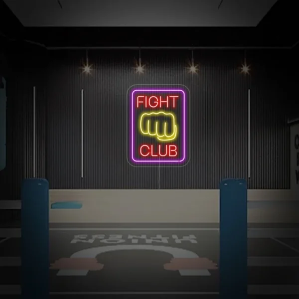 Fight Club Neon Led Tabela