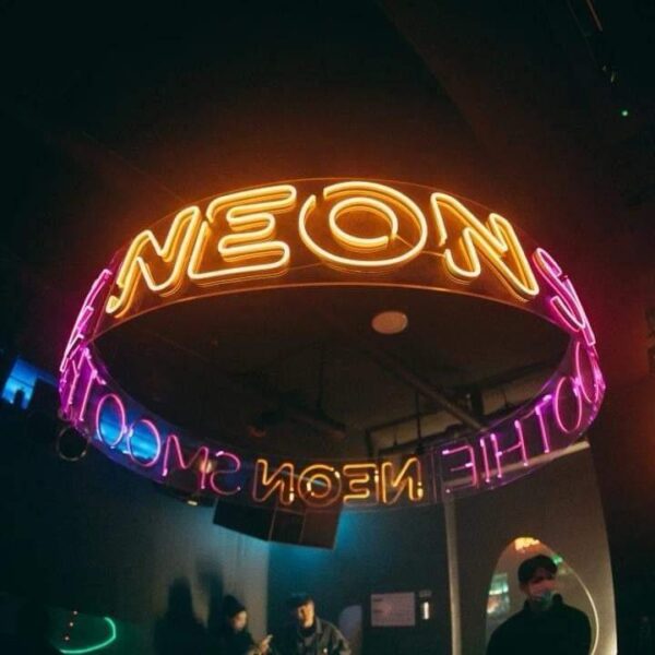 Yuvarlak Avize Neon Led Tabela - Görsel 3