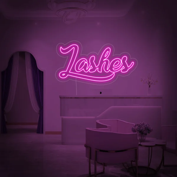 Lashes Neon Led Tabela