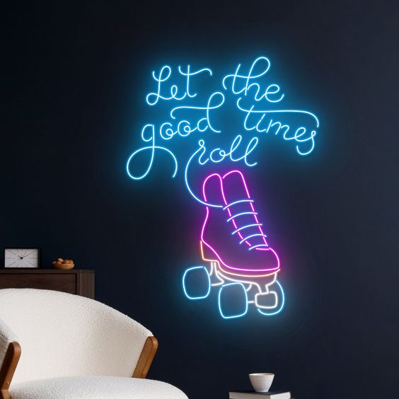 Let the good times roll Paten Neon Tabela