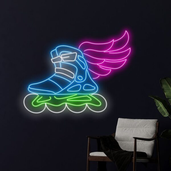 Kanatlı Paten Neon Tabela