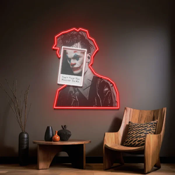 Joker İçeride Collapse Art LED Neon Tabela Pop Art