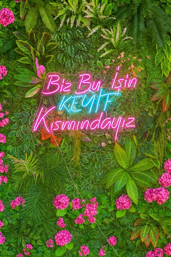 Biz Bu İşin Keyif Kısmındayız Neon Led Tabela